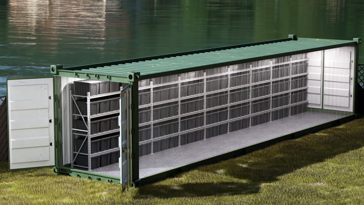 Морской контейнер — стеллажная система